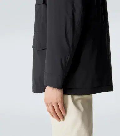 Brioni Leather-trimmed field jacket | Thumbnail 6 Brioni Leather-trimmed field jacket | Thumbnail 6