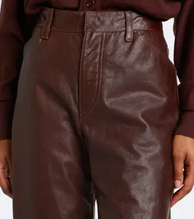 Lemaire Leather straight pants | Thumbnail 2 Lemaire Leather straight pants | Thumbnail 2