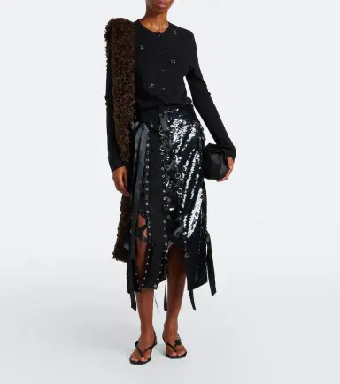 Simone Rocha Embellished pointelle cotton cardigan | Thumbnail 4 Simone Rocha Embellished pointelle cotton cardigan | Thumbnail 4