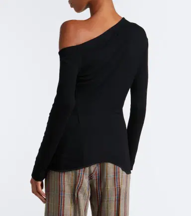 Vivienne Westwood Orb ribbed-knit one-shoulder top | Thumbnail 4 Vivienne Westwood Orb ribbed-knit one-shoulder top | Thumbnail 4