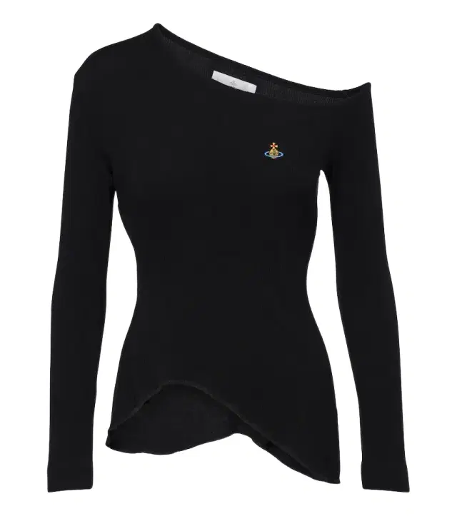 Orb ribbed-knit one-shoulder top Orb ribbed-knit one-shoulder top