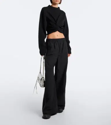 Balenciaga Cropped gathered wool sweater | Thumbnail 2 Balenciaga Cropped gathered wool sweater | Thumbnail 2