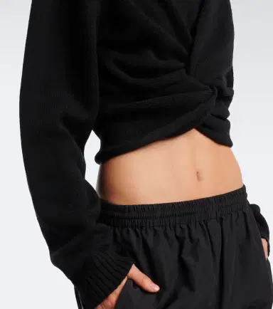 Balenciaga Cropped gathered wool sweater | Thumbnail 7 Balenciaga Cropped gathered wool sweater | Thumbnail 7