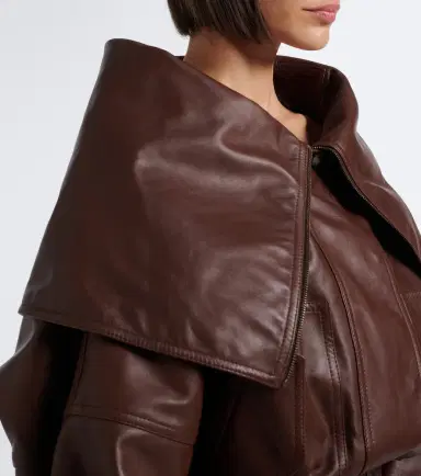 Balenciaga Cropped leather blouson jacket | Thumbnail 3 Balenciaga Cropped leather blouson jacket | Thumbnail 3