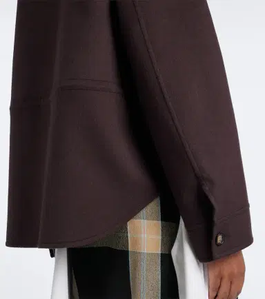 Loewe Leather-trimmed wool and cashmere jacket | Thumbnail 6 Loewe Leather-trimmed wool and cashmere jacket | Thumbnail 6