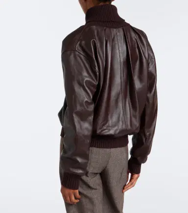 Victoria Beckham Leather turtleneck top | Thumbnail 4 Victoria Beckham Leather turtleneck top | Thumbnail 4