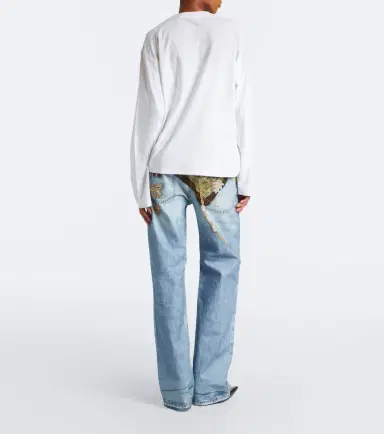 Acne Studios Trompe l'oeil printed wide-leg jeans | Thumbnail 5 Acne Studios Trompe l'oeil printed wide-leg jeans | Thumbnail 5