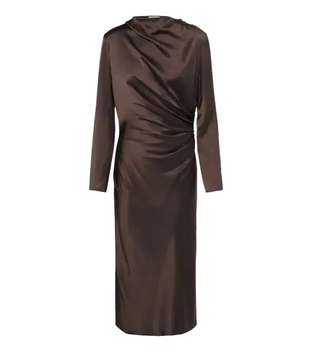 Fabio draped satin midi dress Fabio draped satin midi dress