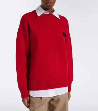 AMI PARIS Ami de Coeur virgin wool sweater | Thumbnail 2 AMI PARIS Ami de Coeur virgin wool sweater | Thumbnail 2