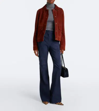Joseph Tafira suede flared pants | Thumbnail 3 Joseph Tafira suede flared pants | Thumbnail 3