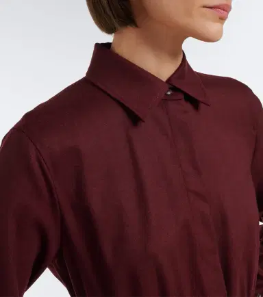 Max Mara Belted wool-blend shirt dress | Thumbnail 4 Max Mara Belted wool-blend shirt dress | Thumbnail 4