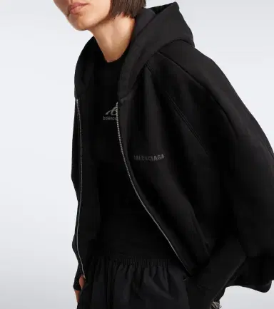Balenciaga Cotton zip-up hoodie | Thumbnail 4 Balenciaga Cotton zip-up hoodie | Thumbnail 4