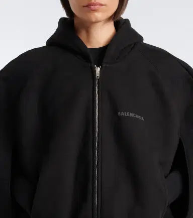 Balenciaga Cotton zip-up hoodie | Thumbnail 5 Balenciaga Cotton zip-up hoodie | Thumbnail 5