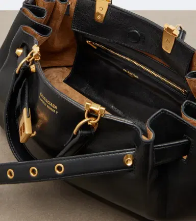 Balenciaga Fan Small leather top-handle bag | Thumbnail 3 Balenciaga Fan Small leather top-handle bag | Thumbnail 3