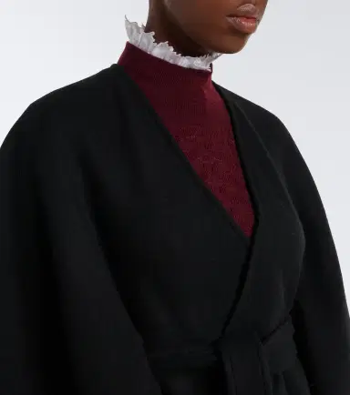 Burberry Check fringed wool cape | Thumbnail 4 Burberry Check fringed wool cape | Thumbnail 4