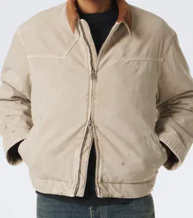 Balenciaga Corduroy-trimmed canvas blouson jacket | Thumbnail 3 Balenciaga Corduroy-trimmed canvas blouson jacket | Thumbnail 3