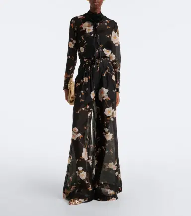 Zimmermann Ascent bow-detail linen and silk blouse | Thumbnail 3 Zimmermann Ascent bow-detail linen and silk blouse | Thumbnail 3