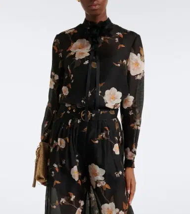 Zimmermann Ascent bow-detail linen and silk blouse | Thumbnail 4 Zimmermann Ascent bow-detail linen and silk blouse | Thumbnail 4