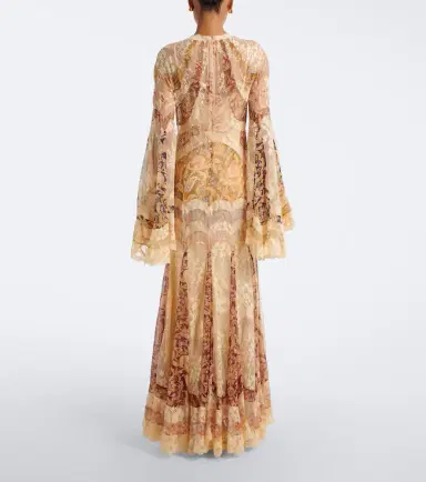 Zimmermann Valiant floral panelled silk gown | Thumbnail 2 Zimmermann Valiant floral panelled silk gown | Thumbnail 2