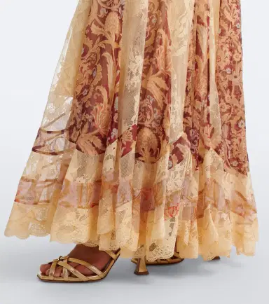 Zimmermann Valiant floral panelled silk gown | Thumbnail 3 Zimmermann Valiant floral panelled silk gown | Thumbnail 3