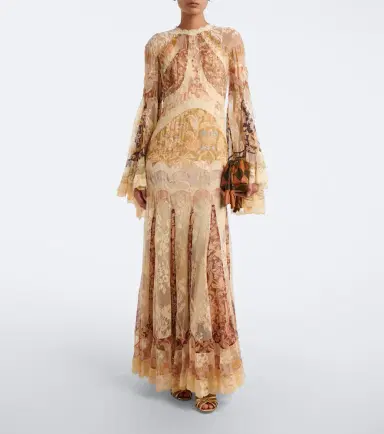 Zimmermann Valiant floral panelled silk gown | Thumbnail 4 Zimmermann Valiant floral panelled silk gown | Thumbnail 4