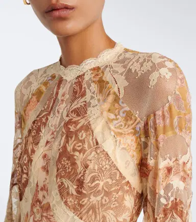 Zimmermann Valiant floral panelled silk gown | Thumbnail 6 Zimmermann Valiant floral panelled silk gown | Thumbnail 6
