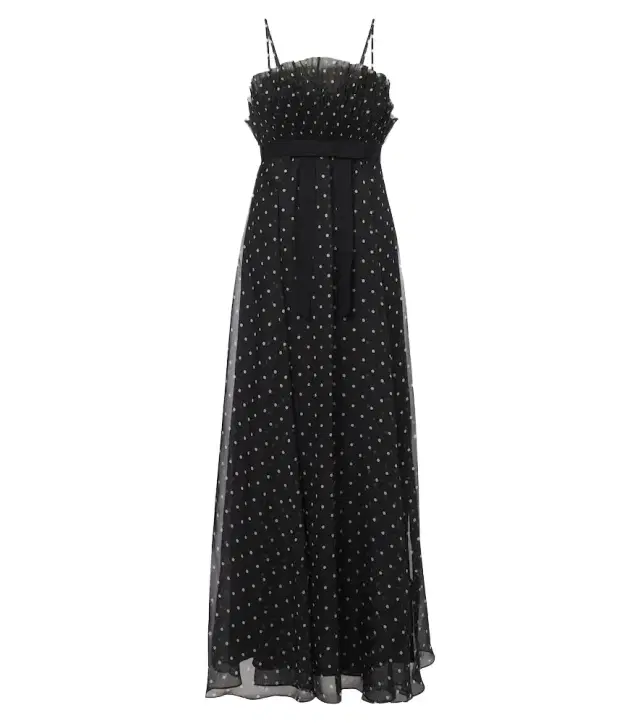 Polka-dot ruffled maxi dress Polka-dot ruffled maxi dress