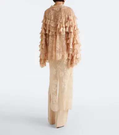 Zimmermann Valiant lace-trimmed wool wide-leg pants | Thumbnail 6 Zimmermann Valiant lace-trimmed wool wide-leg pants | Thumbnail 6