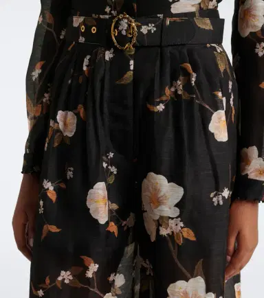 Zimmermann Ascent floral linen and silk wide-leg pants | Thumbnail 6 Zimmermann Ascent floral linen and silk wide-leg pants | Thumbnail 6