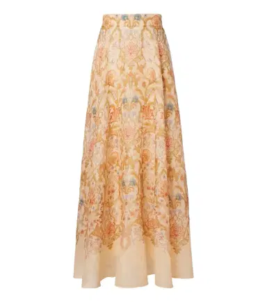 Zimmermann Valiant printed linen and silk maxi skirt | Thumbnail 1 Zimmermann Valiant printed linen and silk maxi skirt | Thumbnail 1