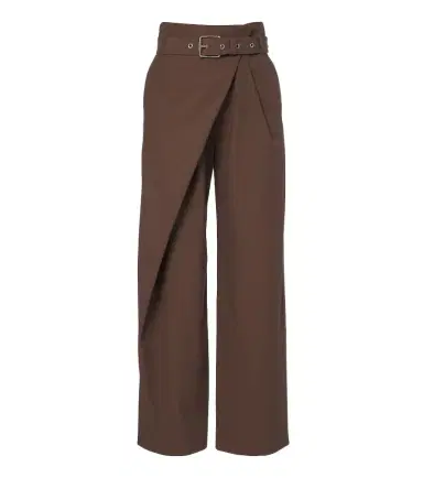Loewe Belted draped cotton wide-leg pants | Thumbnail 1 Loewe Belted draped cotton wide-leg pants | Thumbnail 1