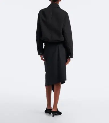 Loewe Belted draped wool midi skirt | Thumbnail 5 Loewe Belted draped wool midi skirt | Thumbnail 5