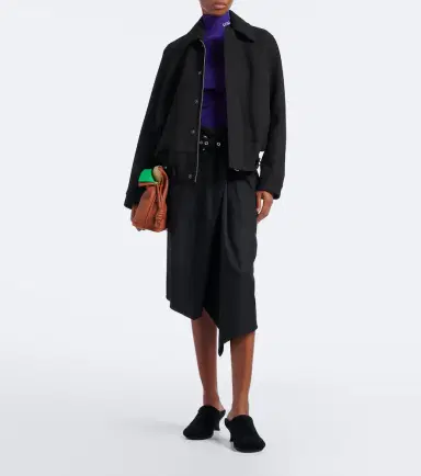 Loewe Belted draped wool midi skirt | Thumbnail 6 Loewe Belted draped wool midi skirt | Thumbnail 6