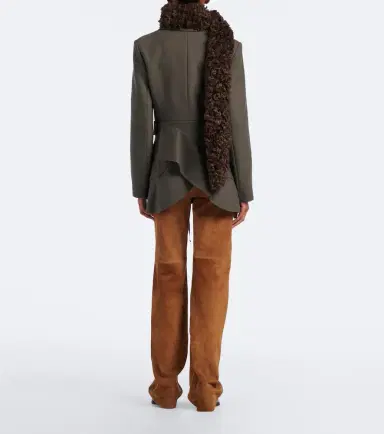 Nili Lotan Joan suede wide-leg pants | Thumbnail 2 Nili Lotan Joan suede wide-leg pants | Thumbnail 2