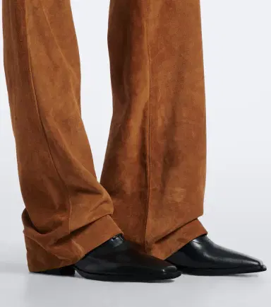 Nili Lotan Joan suede wide-leg pants | Thumbnail 4 Nili Lotan Joan suede wide-leg pants | Thumbnail 4
