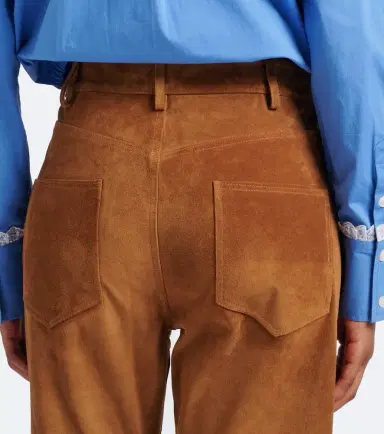 Nili Lotan Joan suede wide-leg pants | Thumbnail 5 Nili Lotan Joan suede wide-leg pants | Thumbnail 5