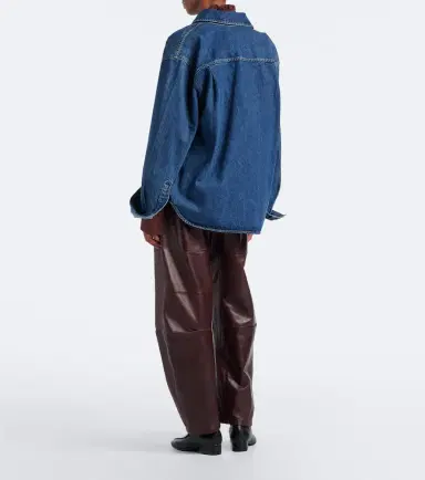 Nili Lotan Shon leather barrel-leg pants | Thumbnail 3 Nili Lotan Shon leather barrel-leg pants | Thumbnail 3