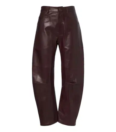 Nili Lotan Shon leather barrel-leg pants | Thumbnail 1 Nili Lotan Shon leather barrel-leg pants | Thumbnail 1