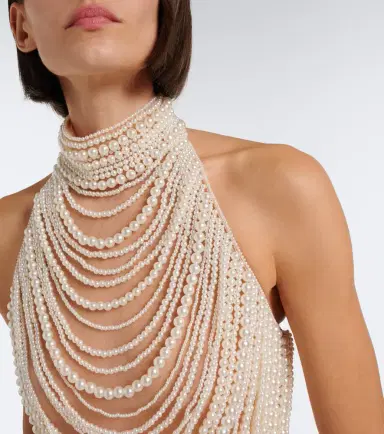 Retrofête Retrofête Elsie embellished halterneck top | Thumbnail 4 Retrofête Retrofête Elsie embellished halterneck top | Thumbnail 4