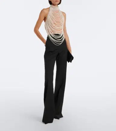 Retrofête Retrofête Elsie embellished halterneck top | Thumbnail 5 Retrofête Retrofête Elsie embellished halterneck top | Thumbnail 5