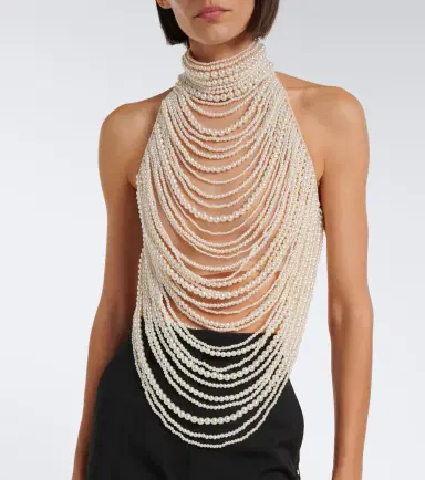 Retrofête Retrofête Elsie embellished halterneck top | Thumbnail 6 Retrofête Retrofête Elsie embellished halterneck top | Thumbnail 6