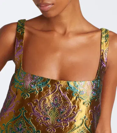 Retrofête Retrofête Sulvie brocade minidress | Thumbnail 4 Retrofête Retrofête Sulvie brocade minidress | Thumbnail 4