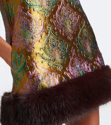 Retrofête Retrofête Sulvie brocade minidress | Thumbnail 5 Retrofête Retrofête Sulvie brocade minidress | Thumbnail 5