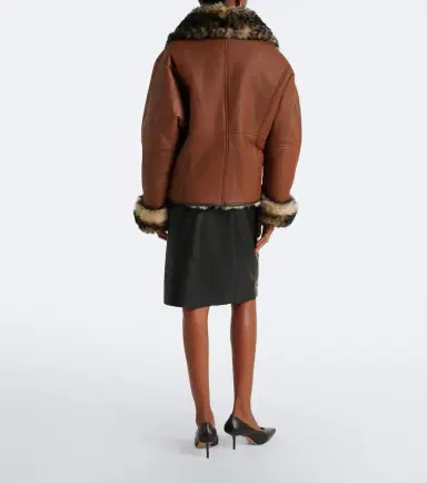 Jacques Wei Leopard-print shearling and leather miniskirt | Thumbnail 4 Jacques Wei Leopard-print shearling and leather miniskirt | Thumbnail 4
