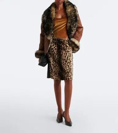 Jacques Wei Leopard-print shearling and leather miniskirt | Thumbnail 5 Jacques Wei Leopard-print shearling and leather miniskirt | Thumbnail 5