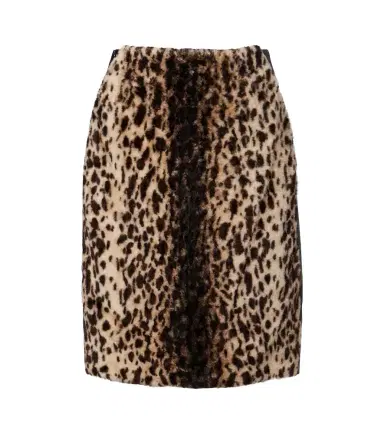 Jacques Wei Leopard-print shearling and leather miniskirt | Thumbnail 1 Jacques Wei Leopard-print shearling and leather miniskirt | Thumbnail 1