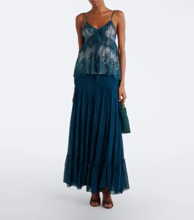 Jacques Wei Pleated chiffon maxi skirt | Thumbnail 3 Jacques Wei Pleated chiffon maxi skirt | Thumbnail 3