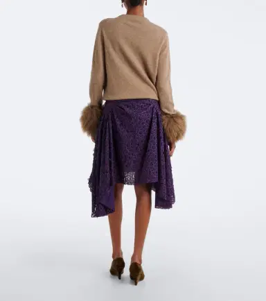 Jacques Wei Ruched leather-trimmed miniskirt | Thumbnail 3 Jacques Wei Ruched leather-trimmed miniskirt | Thumbnail 3