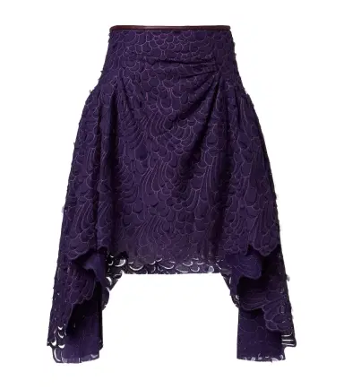 Jacques Wei Ruched leather-trimmed miniskirt | Thumbnail 1 Jacques Wei Ruched leather-trimmed miniskirt | Thumbnail 1