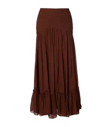 Jacques Wei Pleated chiffon maxi skirt | Thumbnail 1 Jacques Wei Pleated chiffon maxi skirt | Thumbnail 1
